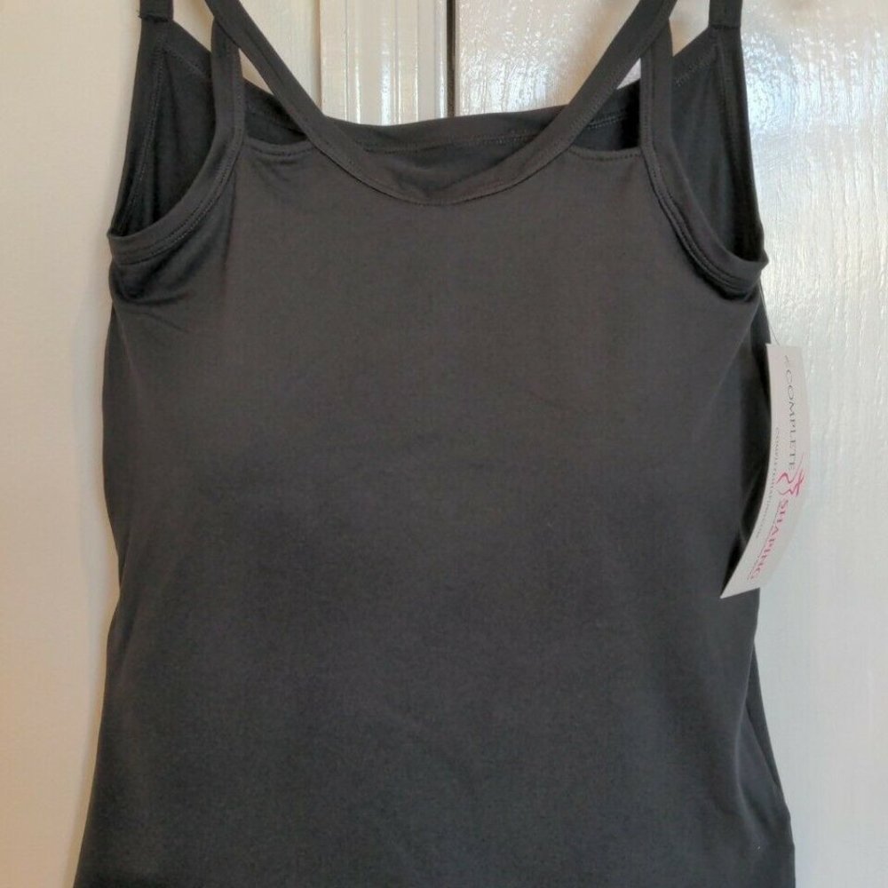 Mastectomy Camisole with Integrated Prosthetics, Medium w C Cup, NWT, Black, Cut